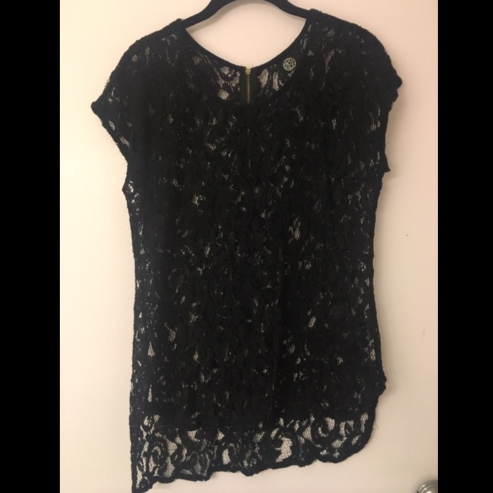 Black lace top